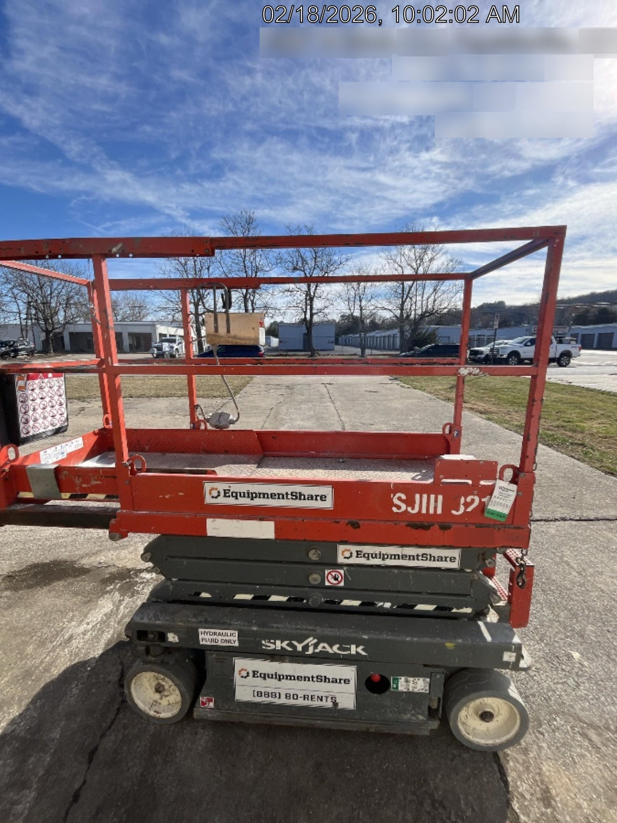 2019 Skyjack SJIII-3219 Standard Options, Trojan Batteries