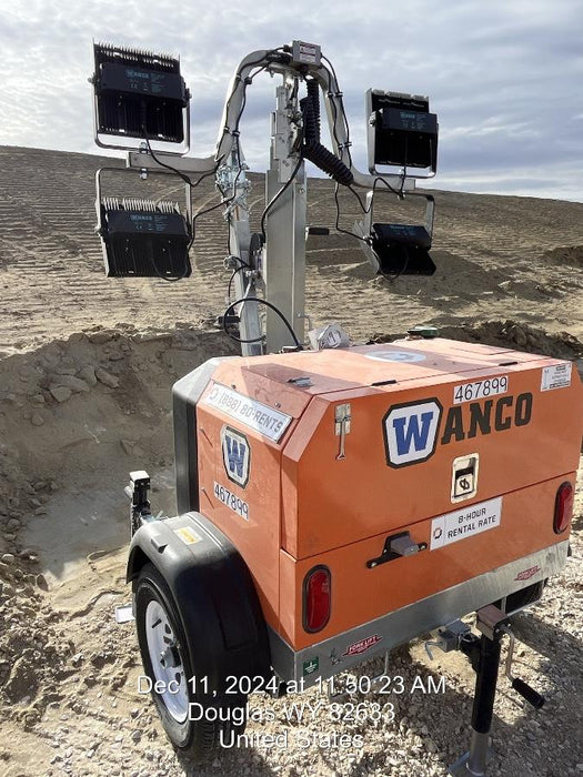 2024 Wanco WLTT-4MM4K Diesel, Deep Sea Controller, Shore Power Plug, Auto Start, (4) 350W LED Floodlights, 4kW Generator, 60 Gal Fuel Tank, 2" Ball, T3