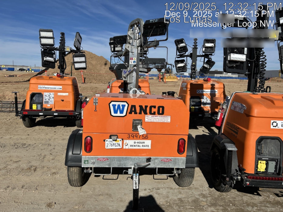 2024 Wanco WLTT-4MM4K Diesel, Deep Sea Controller, Shore Power Plug, Auto Start, (4) 350W LED Floodlights, 4kW Generator, 60 Gal Fuel Tank, 2" Ball, T3