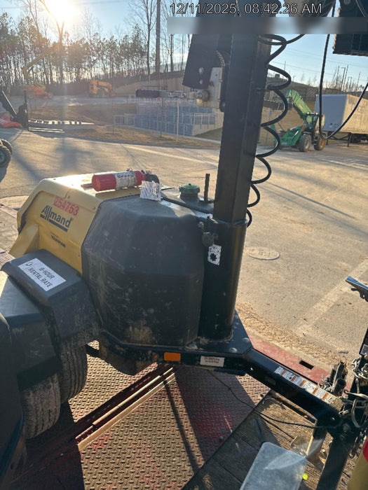 2022 Allmand NLV3GR (4) LED Light Fixture 350W, 23' Vertical Mast, 3kW Prime, Towable, ES Decals, T3