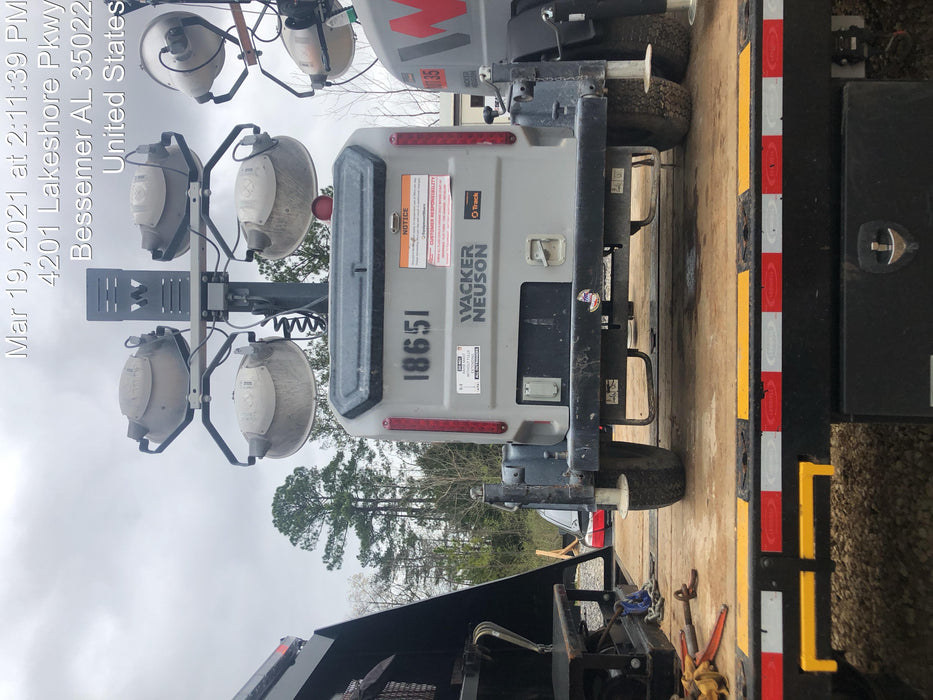 2018 Wacker Neuson LTV6L-MH Wacker Neuson LTV6L Mobile Light Tower w/Fuel Level Sensor Installed