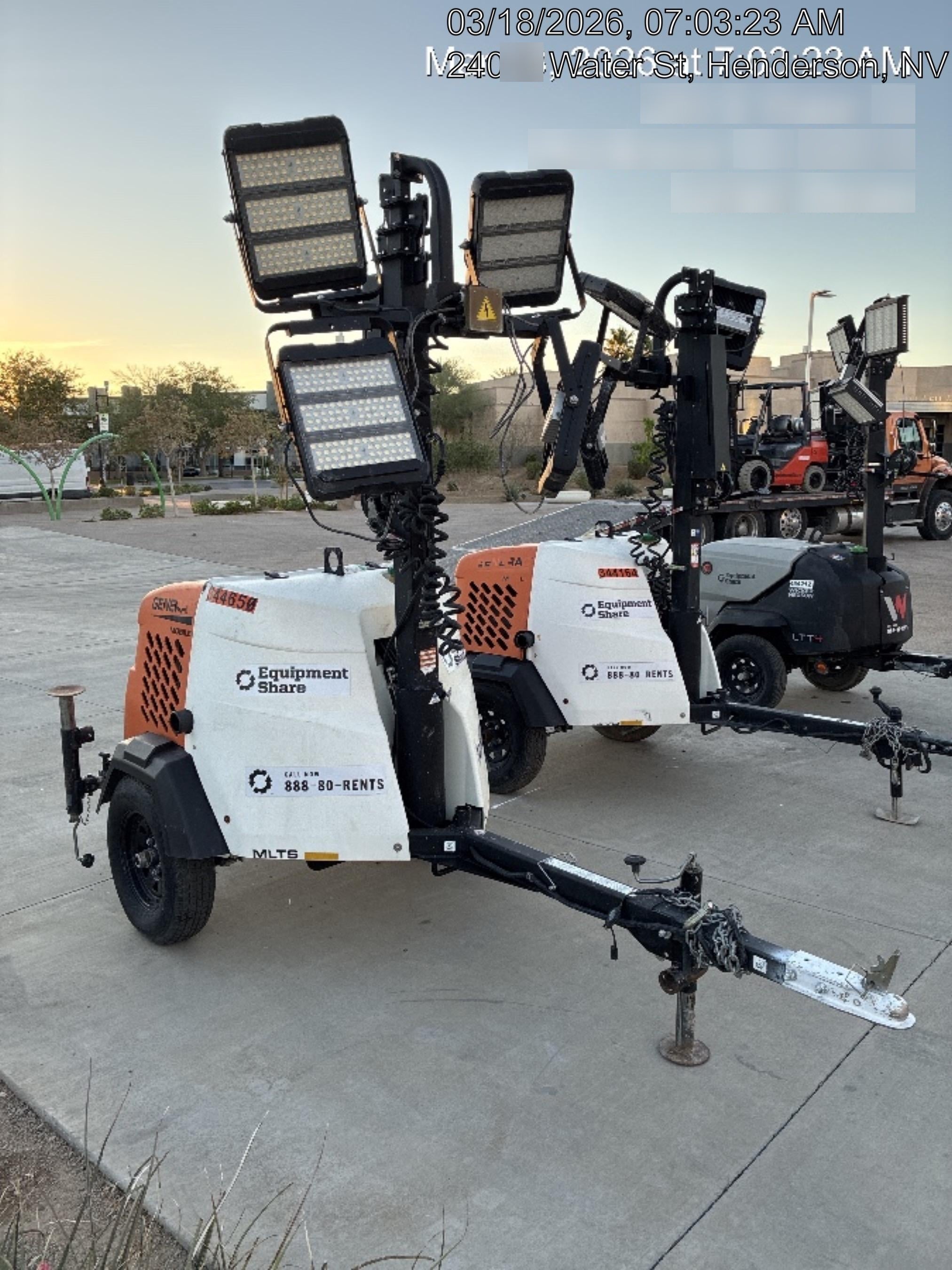 2023 Generac MLT2 Diesel, Flex Switch 120V Input, Powerzone Controller, (4) 320W LED Lights, 4kW Generator, 39.9 Gal Fuel Tank, 2" Ball, T3