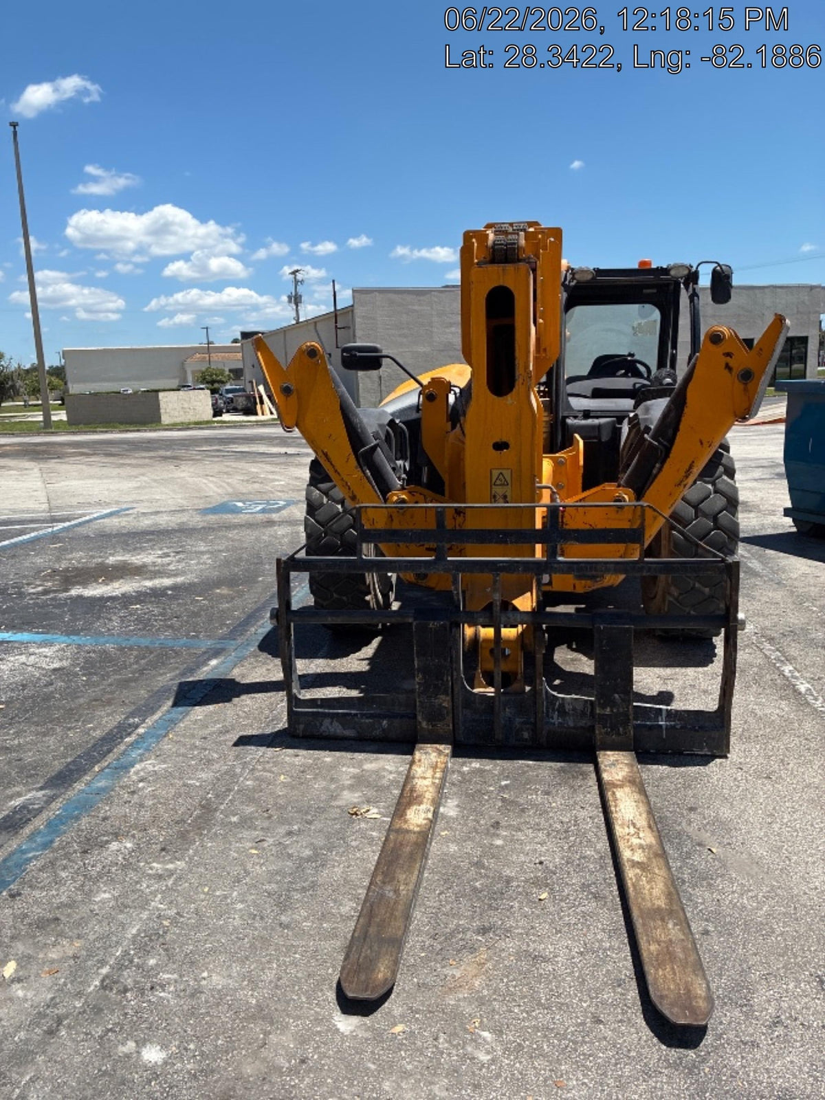2020 JCB 510-56 Canopy, Solid Tires, Work Lights, Beacon, Aux Hydraulics, Back up Alarm, Lifting Eye, ES Decals