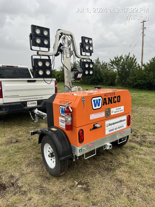 2024 Wanco WLTT-4MM4K Diesel, Deep Sea Controller, Shore Power Plug, Auto Start, (4) 350W LED Floodlights, 4kW Generator, 60 Gal Fuel Tank, 2" Ball, T3