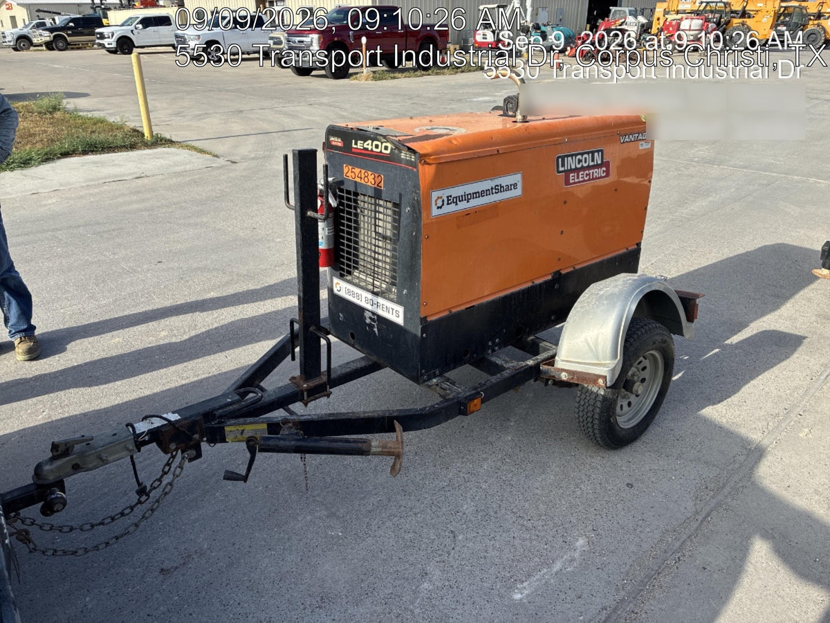2022 Lincoln Electric LE400 Kubota V1505, Trlr, Cable Rack, Light Kit, ES Decals, T3