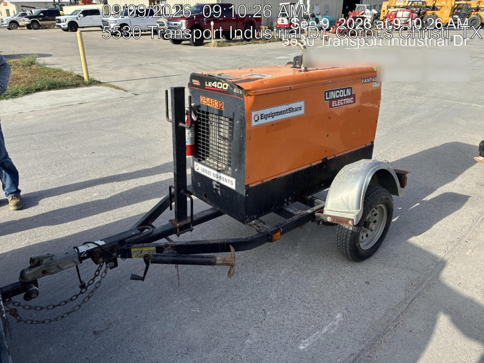 2022 Lincoln Electric LE400 Kubota V1505, Trlr, Cable Rack, Light Kit, ES Decals, T3