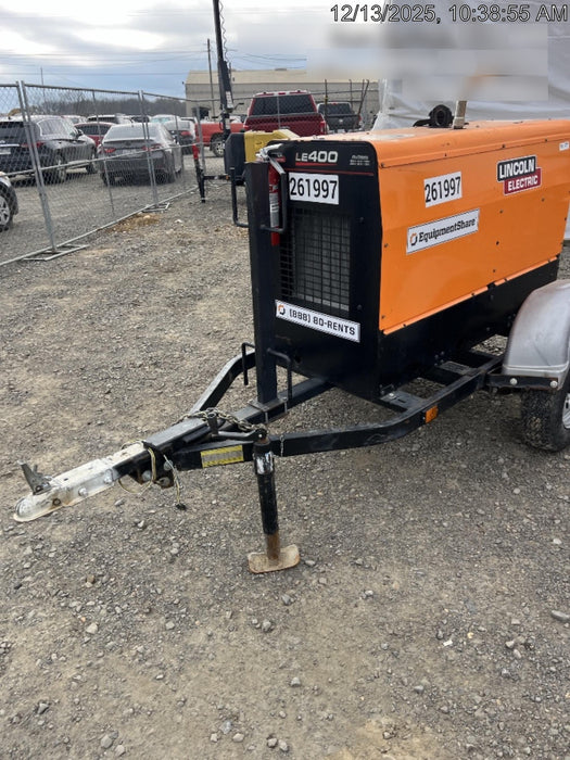 2022 Lincoln Electric LE400 Kubota V1505, Trlr, Cable Rack, Light Kit, ES Decals, T3