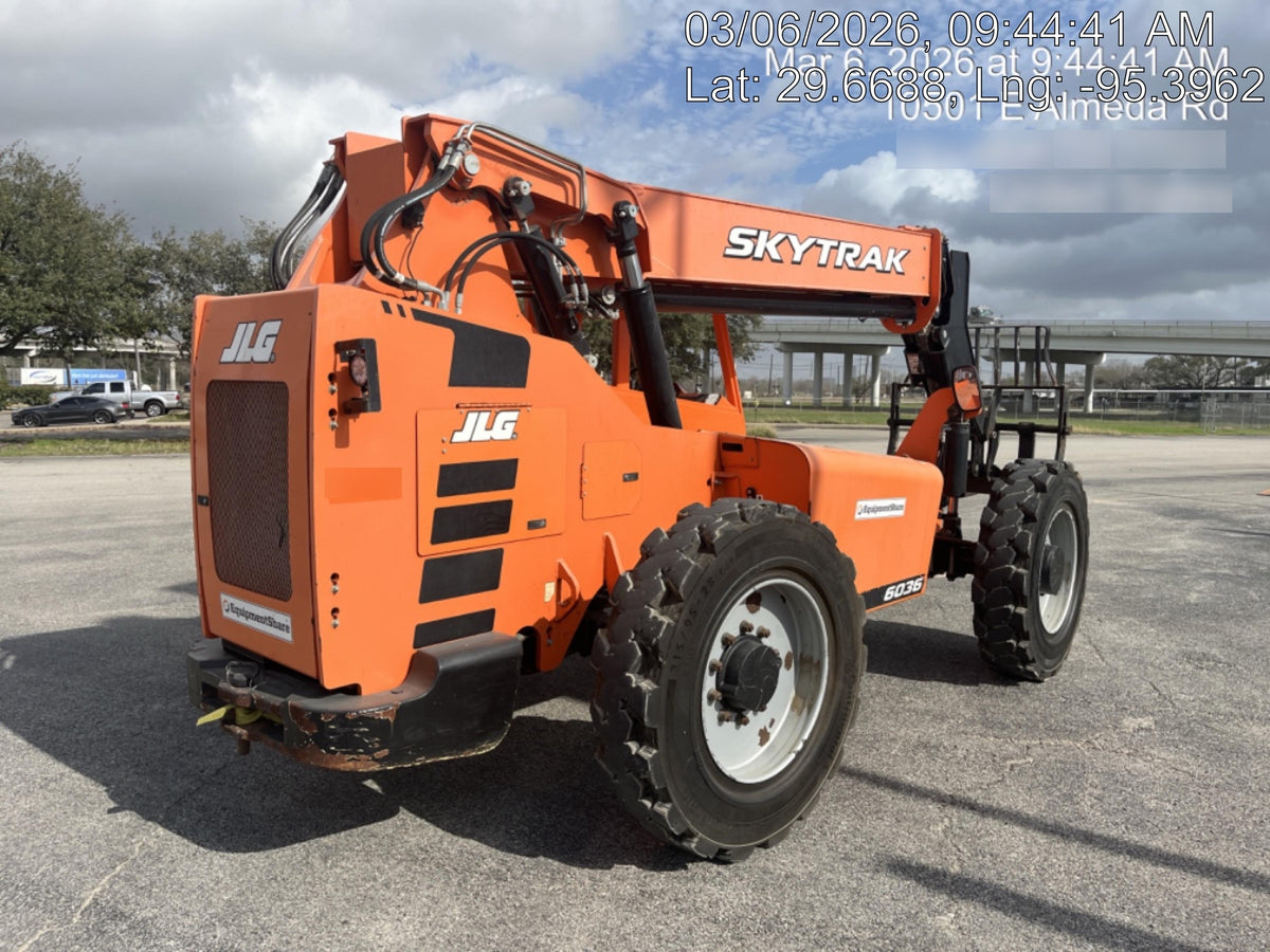 2019 Skytrak 6036 Canopy, Solid Tires, LED Work Lights, Beacon w/72" Carriage, 48" Pallet Forks