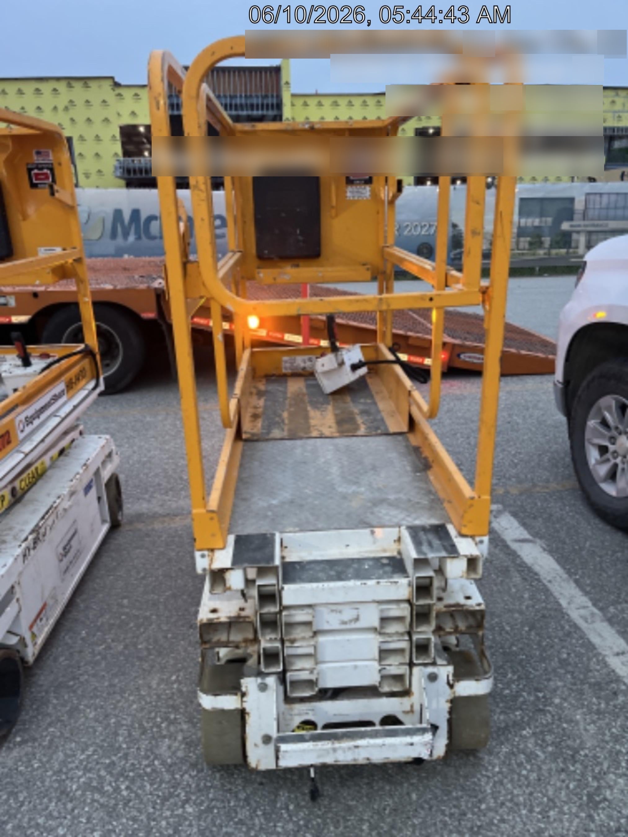Custom Equipment HB-1430 Hy-Brid Scissor Lift
Platform capacity up to 670 lbs
Working height up to 20 ft
Weighs under 1,700 lbs
Non-marking wheels