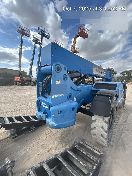 2018 Genie GTH-844 Genie GTH-844 w/Open ROPS, Solid Tires, beacon/work lights, 60" carriage/forks