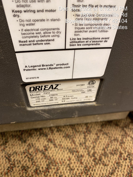 2020 DRI-EAZ LGR 7000XLi