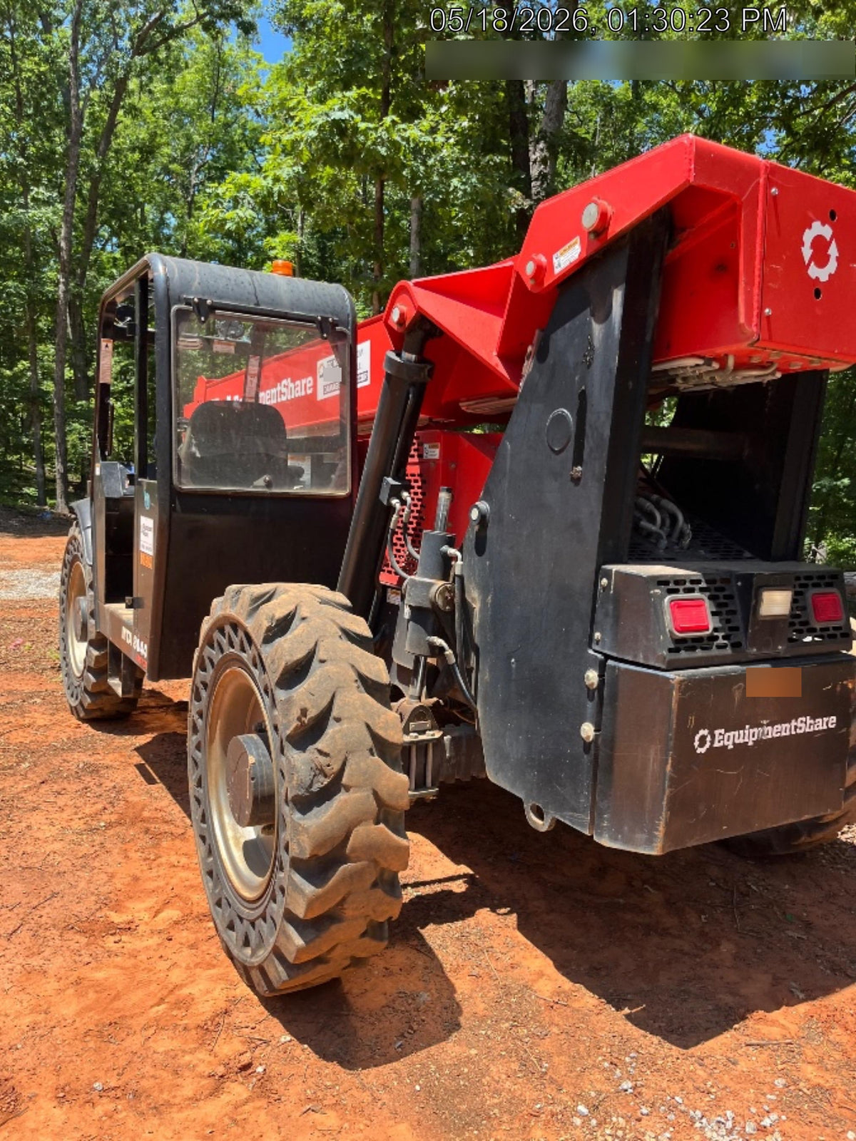 2019 Manitou MTA8044 74hp T4F, Open ROPS, Cab and Boom LED work lights, Auxiliary Hydraulics, Solid Tires, Amber strobe, Lift Hook 66" Carriage, 60" Forks