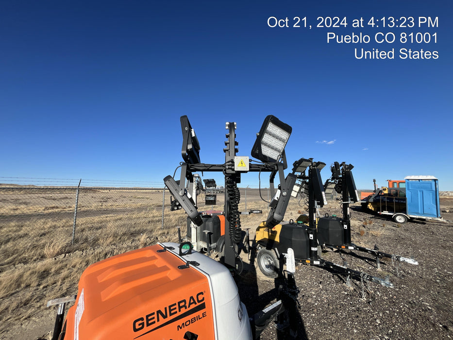 2023 Generac MLT2 Diesel, Flex Switch 120V Input, Powerzone Controller, 
(4) 320W LED Lights, 4kW Generator, 39.9 Gal Fuel Tank, 2" Ball, T3