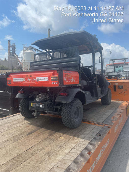 2020 Kubota RTV-X1140W-H 4wd Utility Cart, 4 Seat, Diesel, LED Strobe, Windshield Tempered Glass, Plastic Canopy, Wire Harness Kit, Backup Alarm