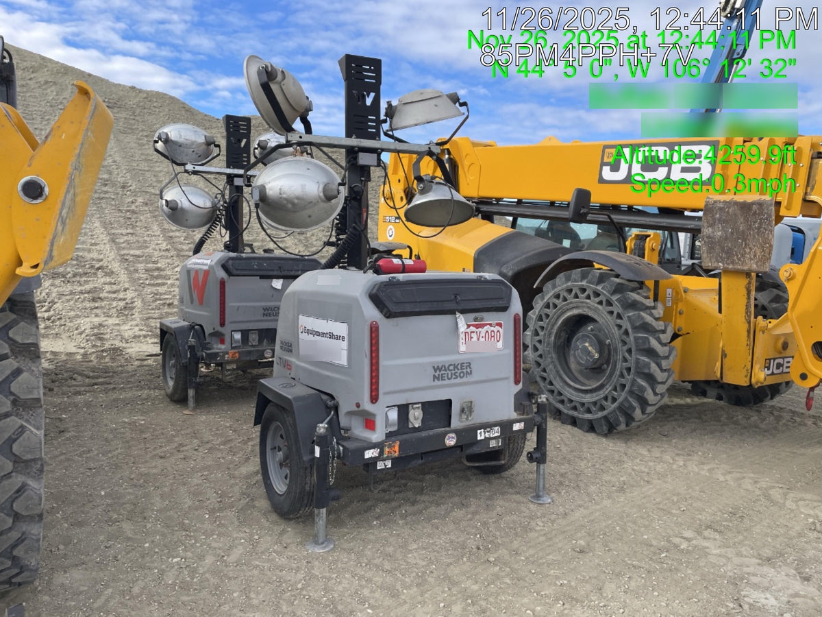 Wacker Neuson LTV6K-MH Wacker Neuson LTV6K Mobile Light Tower w/Fuel Level Sensor Installed
