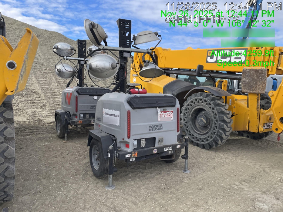Wacker Neuson LTV6K-MH Wacker Neuson LTV6K Mobile Light Tower w/Fuel Level Sensor Installed