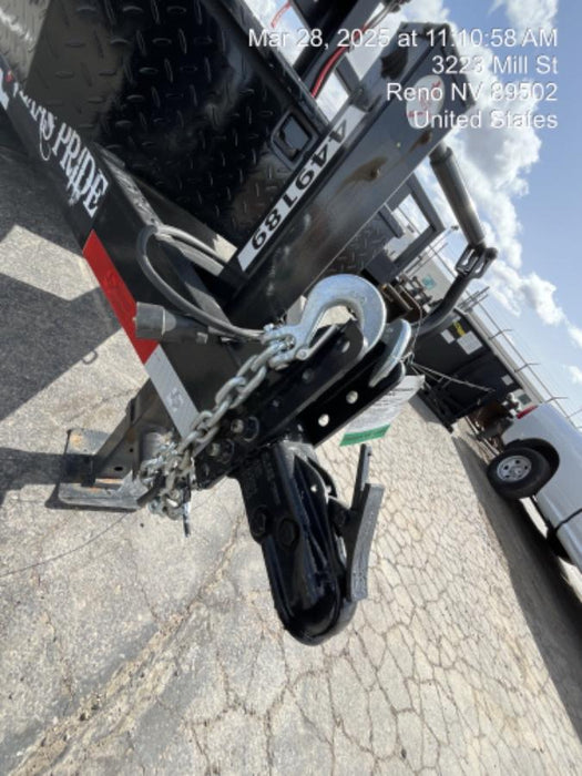 2025 TEXAS PRIDE TRAILERS 21' Lowboy Gravity Tilt Bed 14K Bumper Pull Trailer