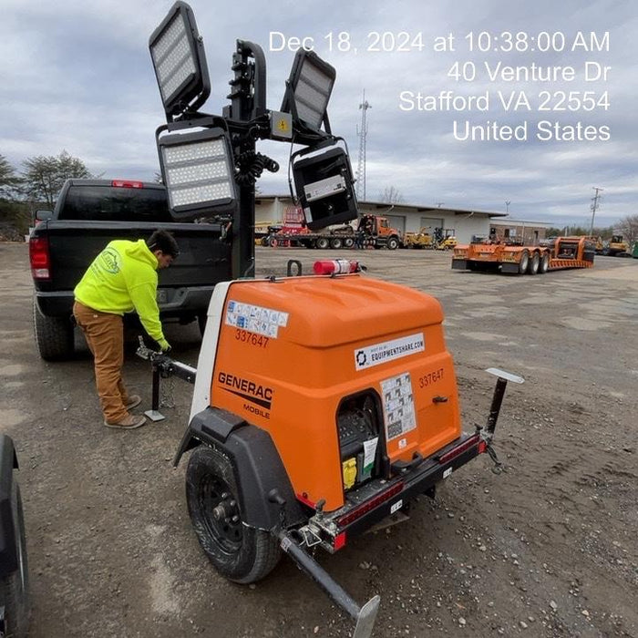 2023 Generac MLT2 Diesel, Flex Switch 120V Input, Powerzone Controller, (4) 320W LED Lights, 4kW Generator, 39.9 Gal Fuel Tank, 2" Ball, T3