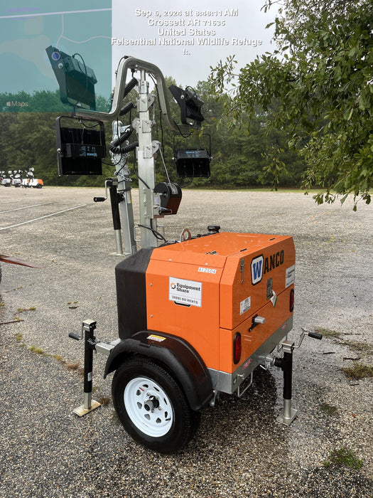 2024 Wanco WLTT-4MM4K Diesel, Deep Sea Controller, Shore Power Plug, Auto Start, (4) 350W LED Floodlights, 4kW Generator, 60 Gal Fuel Tank, 2" Ball, T3