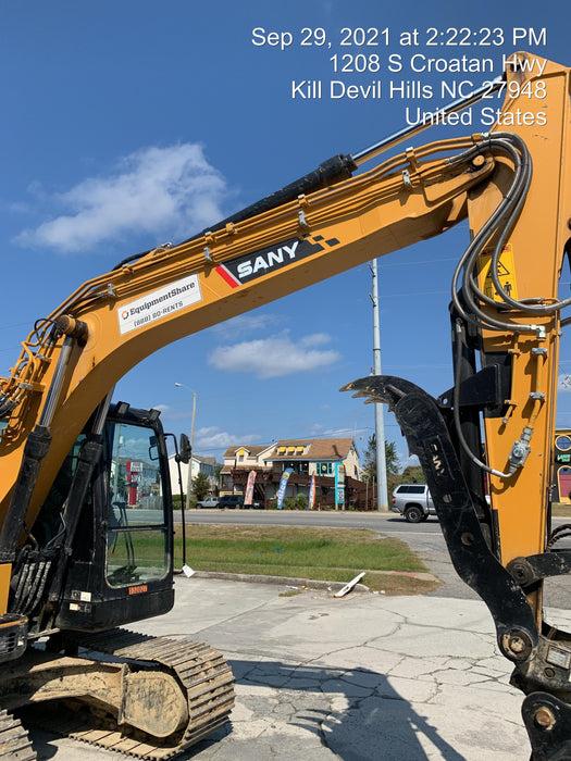 2020 Sany SY155U Rubber Tracks, Front Blade