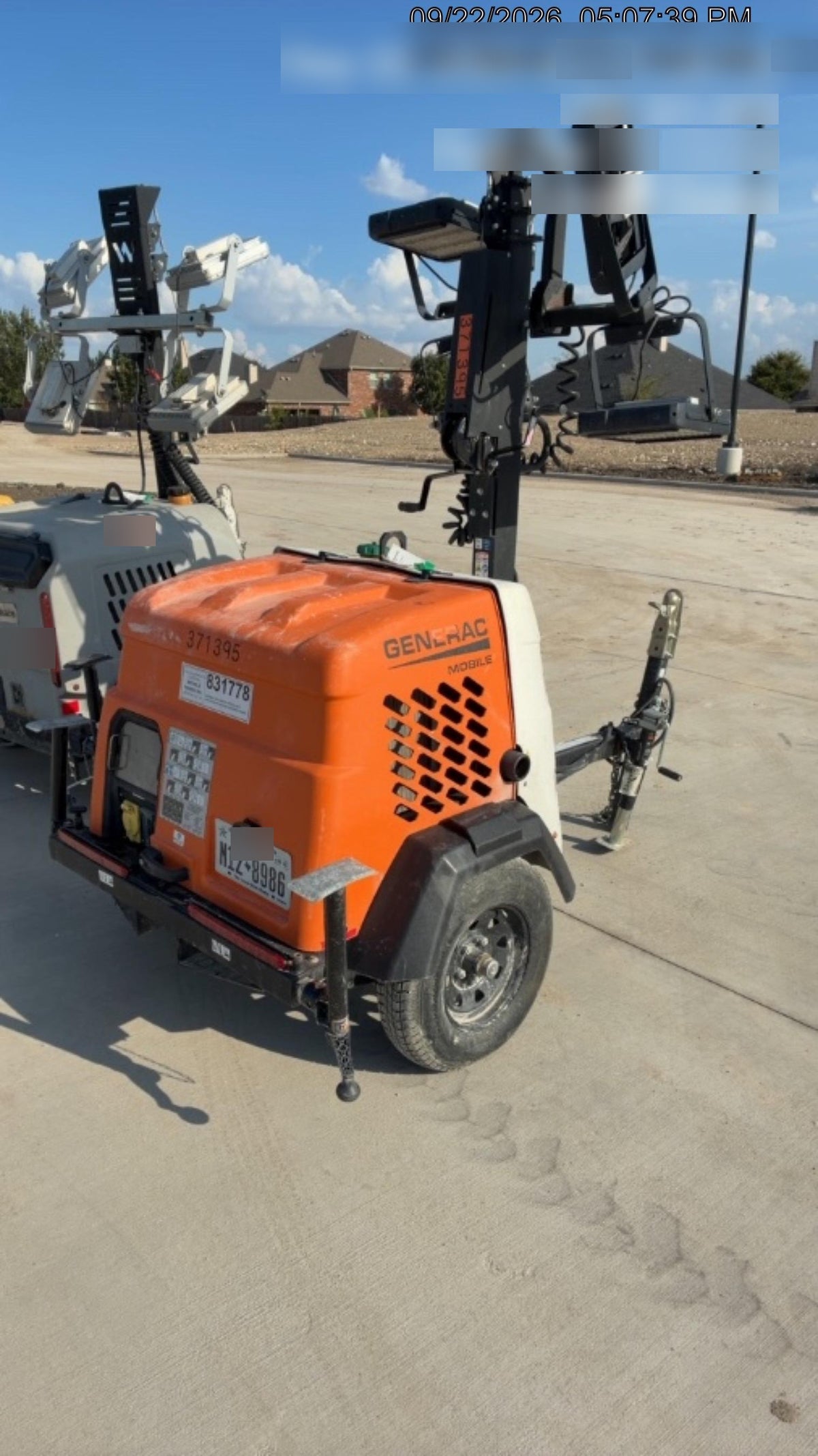 2023 Generac MLT2 Diesel, Flex Switch 120V Input, Powerzone Controller, 
(4) 320W LED Lights, 4kW Generator, 39.9 Gal Fuel Tank, 2" Ball, T3