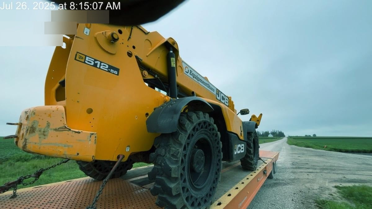 2019 JCB 512-56 Canopy, 109 HP, Solid Tires, STD Worklight, Beacon, Aux Hydraulics, Lifting Eye, Back up Alarm 66" Carriage/60" Forks
