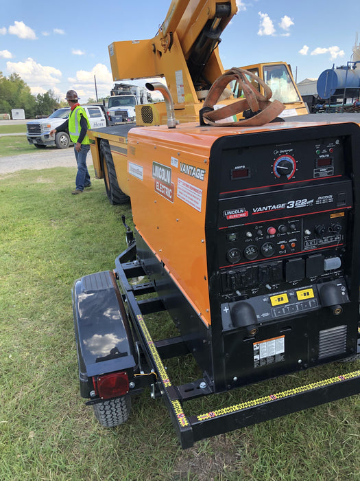 2021 Lincoln Electric Vantage 322 Vantage 322 Ready Pak 3 w/ Decals, ORANGE (includes trailer, cable rack, fender light kit) NO Telematics