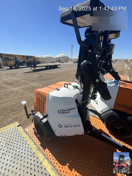 2024 Generac MLT2 Diesel, Flex Switch 120V Input, Powerzone Controller, 
(4) 320W LED Lights, 4kW Generator, 39.9 Gal Fuel Tank, 2" Ball, T3