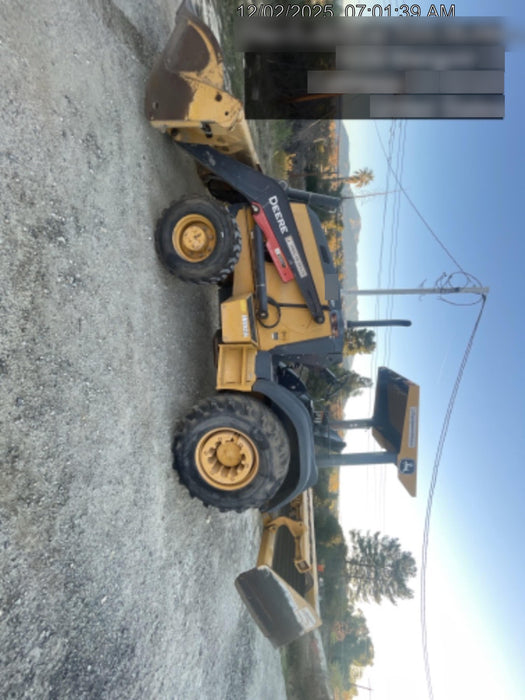 2020 John Deere 210LEP Canopy, 4WD, Second rear hydraulic cylinder, Light Package, Wheel weights