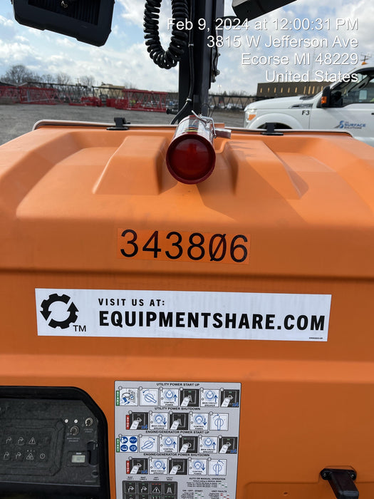 2023 Generac MLT2 Diesel, Flex Switch 120V Input, Powerzone Controller, (4) 320W LED Lights, 4kW Generator, 39.9 Gal Fuel Tank, 2" Ball, T3