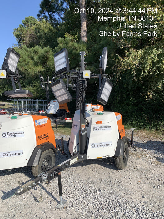 2023 Generac MLT2 Diesel, Flex Switch 120V Input, Powerzone Controller, 
(4) 320W LED Lights, 4kW Generator, 39.9 Gal Fuel Tank, 2" Ball, T3