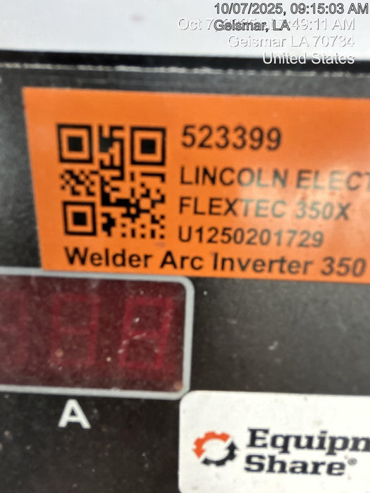 2025 LINCOLN ELECTRIC FLEXTEC 350X