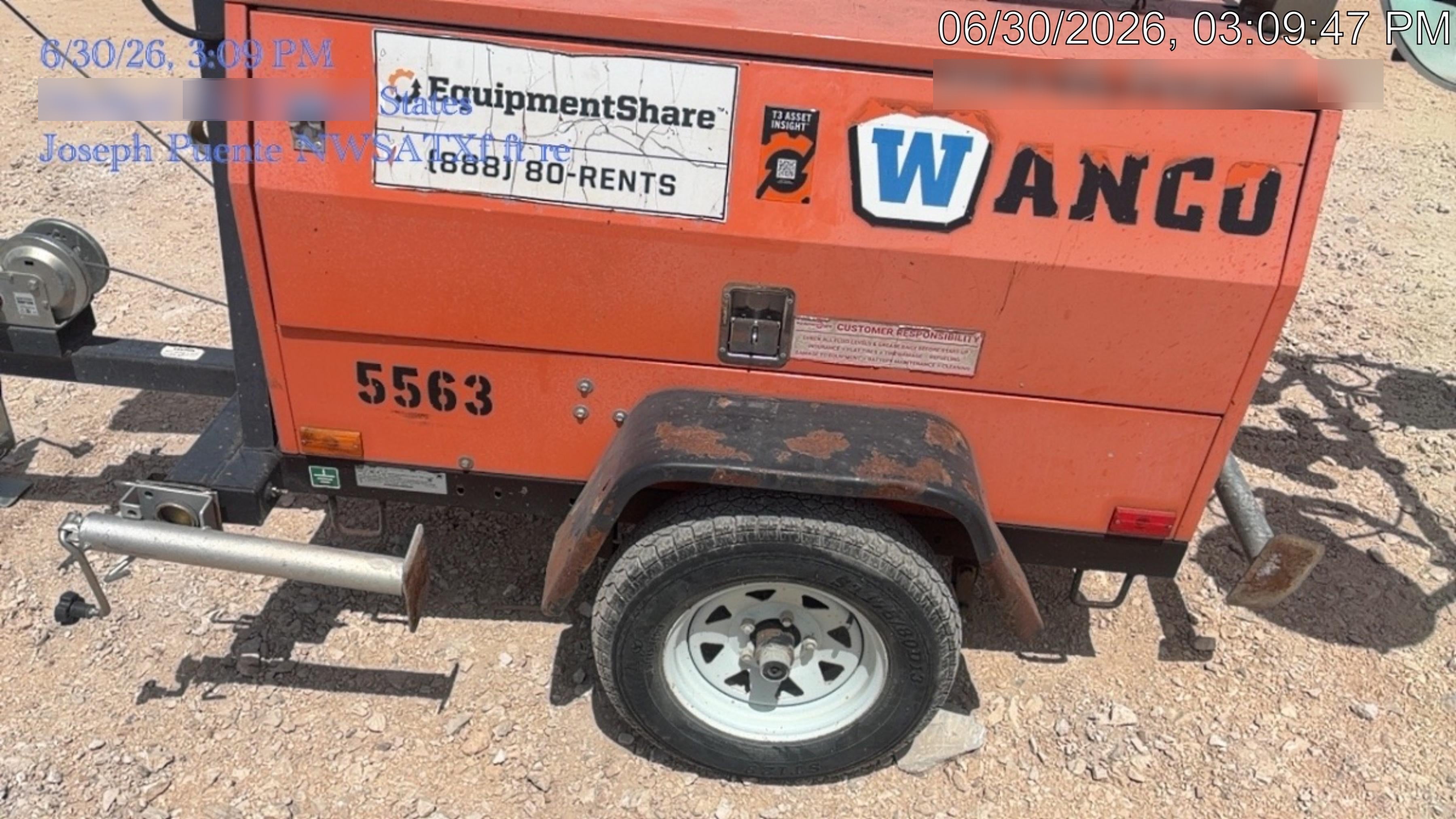 Wanco WLT-4M WANCO WLT-4M 6 kW Towable Light Generator