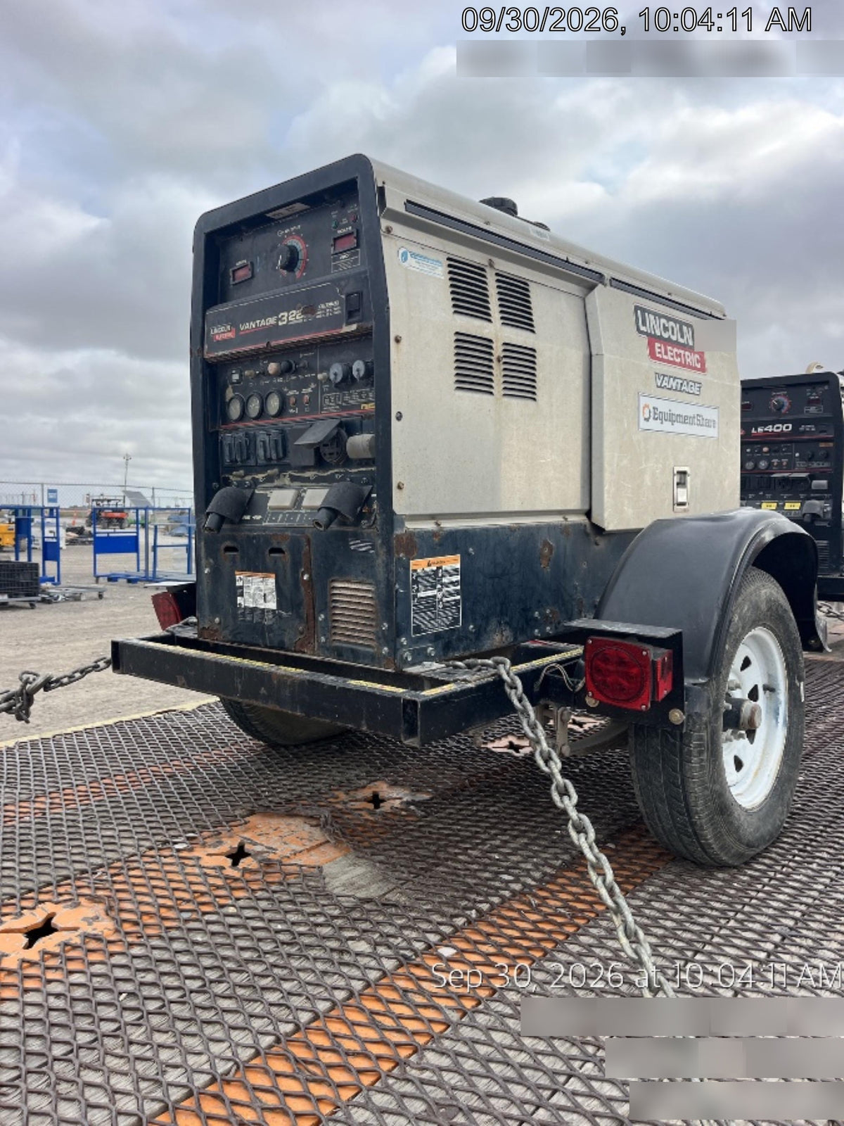2020 Lincoln Electric Vantage 322 Welder Ready-Pak 3, w/ GPS & Decals (includes trailer, cable rack, fender light kit)