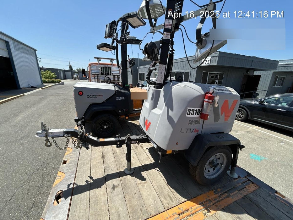 2019 Wacker Neuson LTV6L-MH Wacker Neuson LTV6L Mobile Light Tower w/Fuel Level Sensor Installed