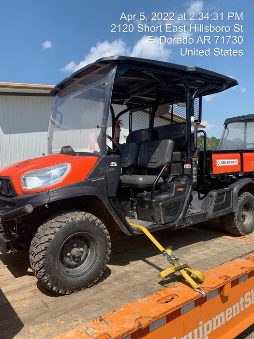 2021 Kubota RTV-X1140W-H Plastic Canopy, Windshield Acrylic Clear, LED Strobe Light, Wire Harness Kit, Back up Alarm