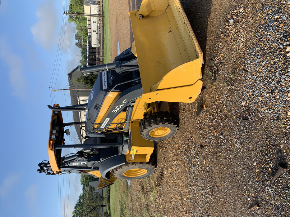 2019 John Deere 310LEP - Extendable Stick 4WD, Canopy, Extendable dipper, ISO Controls, 2 way Auxiliary Hydraulics, 4 in 1 Loader bucket w/ hook, Beacon w/ Buckets: 12”, 18”, and 24