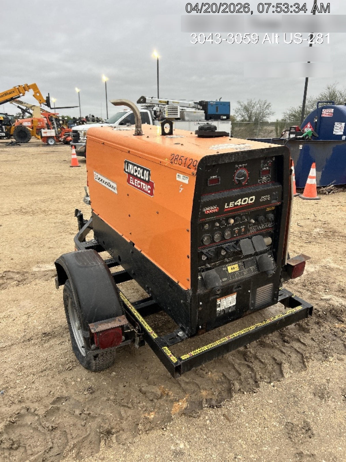 2022 Lincoln Electric LE400 Kubota V1505, Trlr, Cable Rack, Light Kit, ES Decals, T3