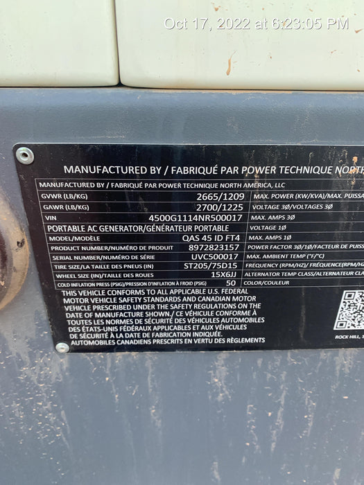 2022 ATLAS COPCO QAS45