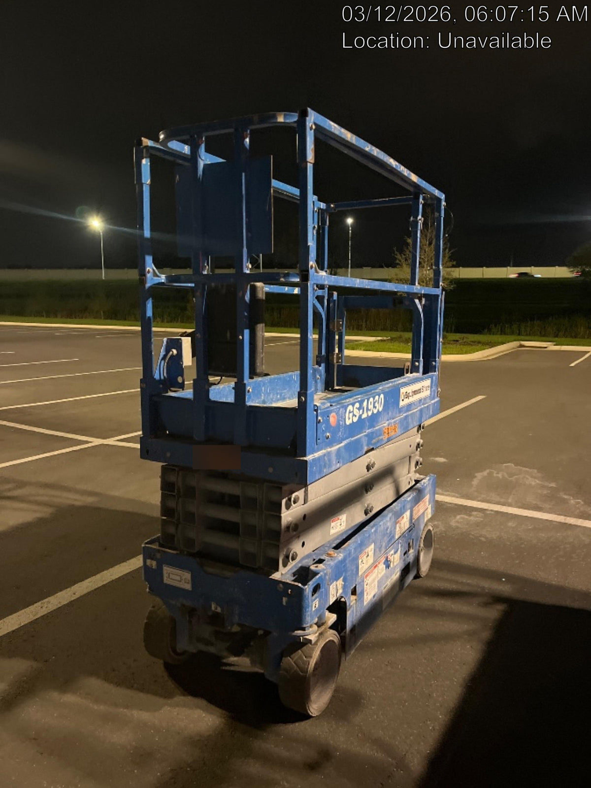 2020 Genie GS-1930 Solid Non Marking Tires, Beacon, Folding rails with half height swing gate