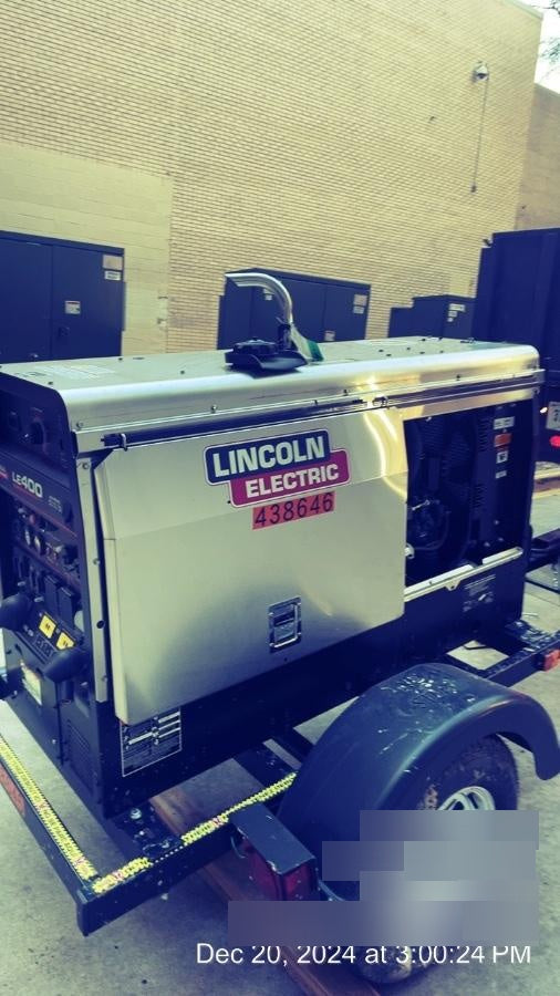 2024 Lincoln Electric LE400 Kubota V1505, Trlr, Cable Rack, Light Kit, ES Decals, T3
