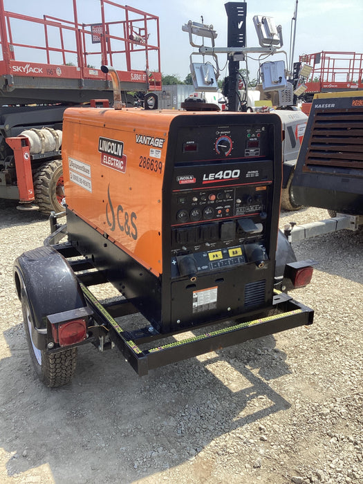 2022 Lincoln Electric LE400 Kubota V1505, Trlr, Cable Rack, Light Kit, ES Decals, T3