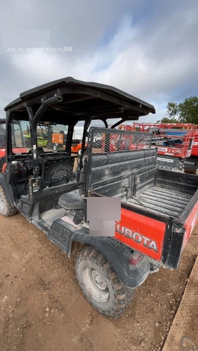 Kubota RTV-X1140W-H 4wd Utility Cart, LED Strobe, Windshield Tempered Glass, Pastic Canopy, Wire Harness Kit, Backup Alarm