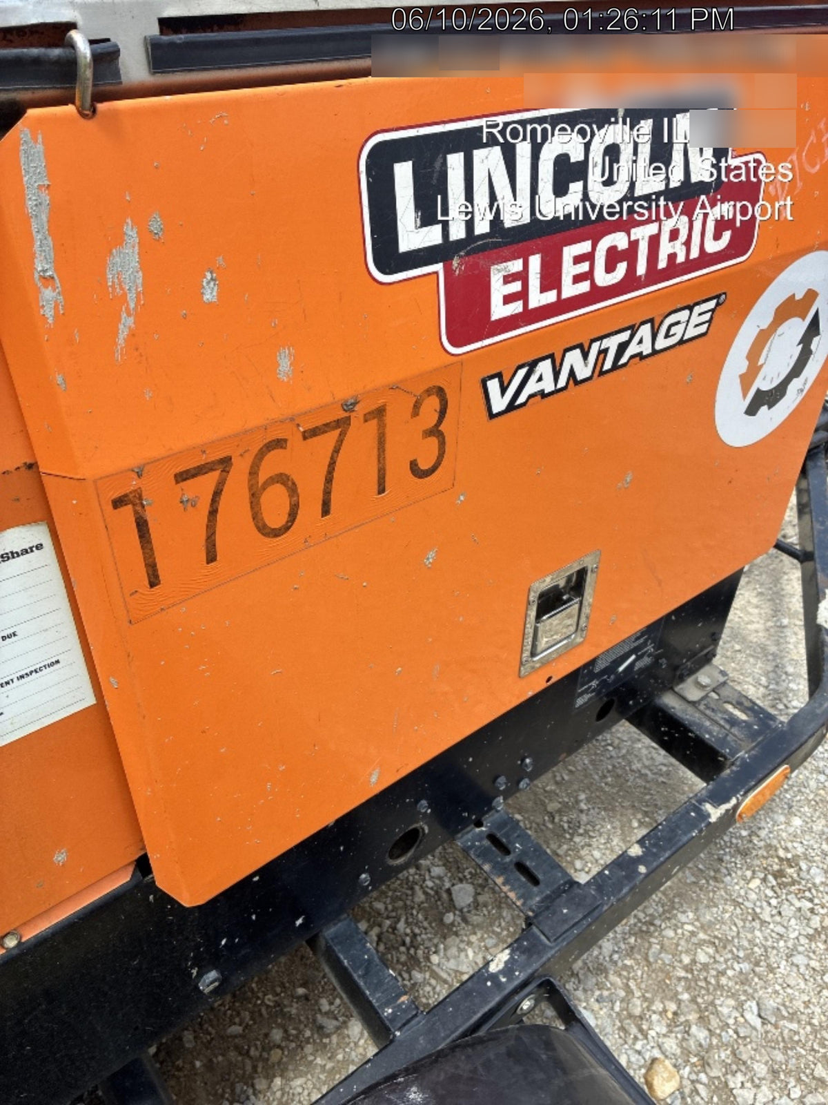2021 Lincoln Electric Vantage 322 Vantage 322 Ready Pak 3 w/ Decals, ORANGE (includes trailer, cable rack, fender light kit) NO Telematics