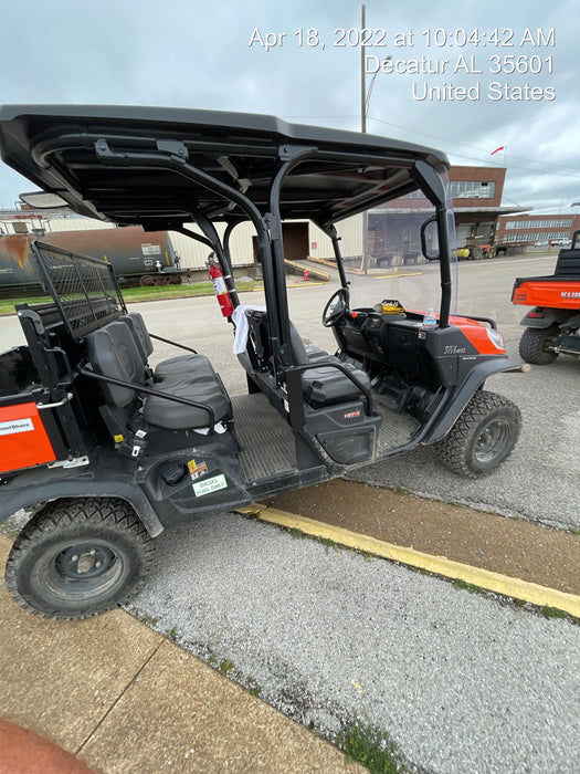 2022 Kubota RTV-X1140W-H Plastic Canopy, Windshield Acrylic Clear, LED Strobe Light, Wire Harness Kit, Back up Alarm