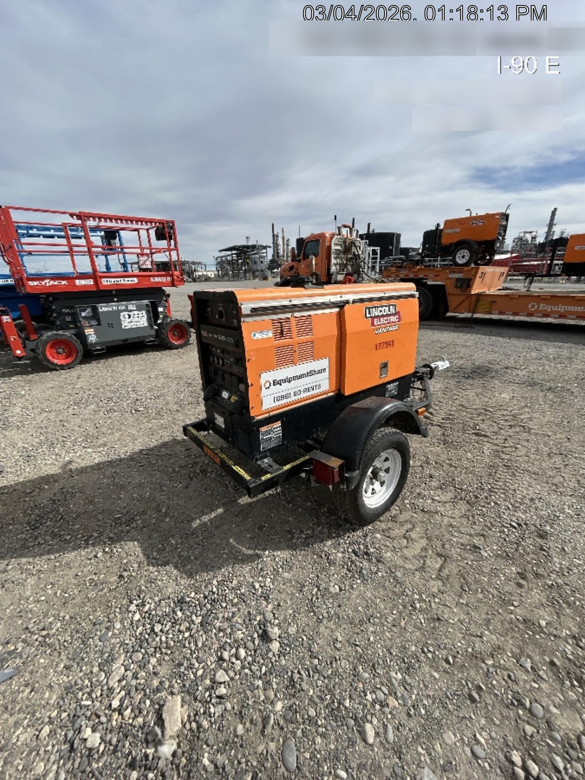 2021 Lincoln Electric Vantage 322 Vantage 322 Ready Pak 3 w/ Decals, ORANGE (includes trailer, cable rack, fender light kit) NO Telematics