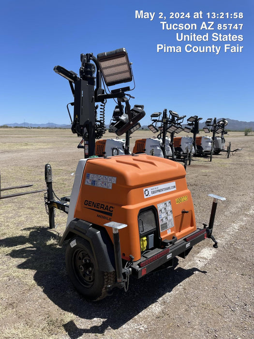 2024 Generac MLT2 Diesel, Flex Switch 120V Input, Powerzone Controller, 
(4) 320W LED Lights, 4kW Generator, 39.9 Gal Fuel Tank, 2" Ball, T3