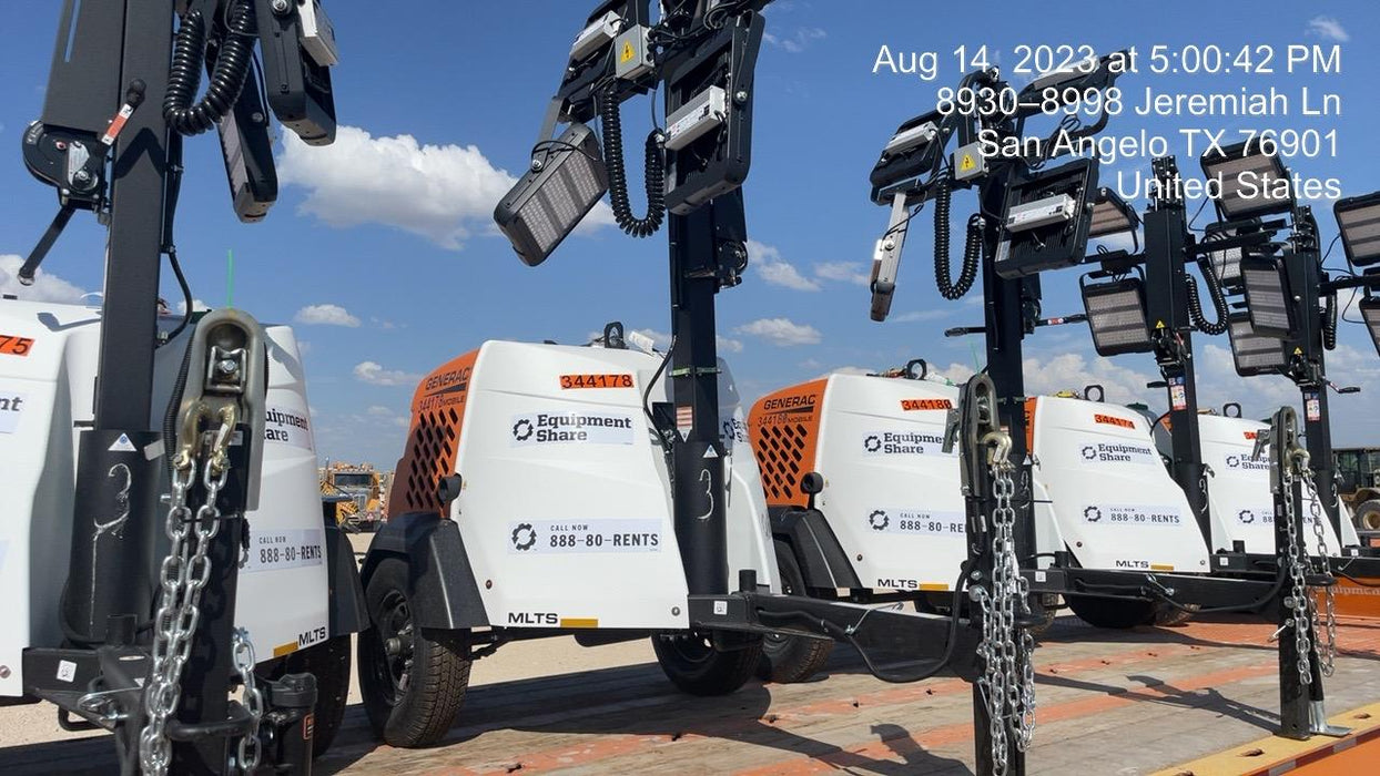 2023 Generac MLT2 Diesel, Flex Switch 120V Input, Powerzone Controller, (4) 320W LED Lights, 4kW Generator, 39.9 Gal Fuel Tank, 2" Ball, T3