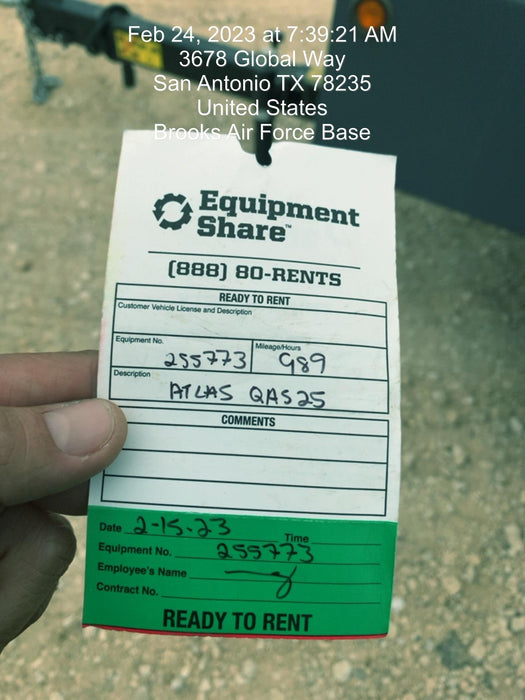 2022 ATLAS COPCO QAS25 CWK