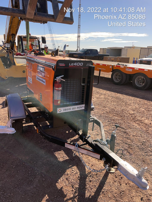 2022 Lincoln Electric LE400 Kubota V1505, Trlr, Cable Rack, Light Kit, ES Decals, T3